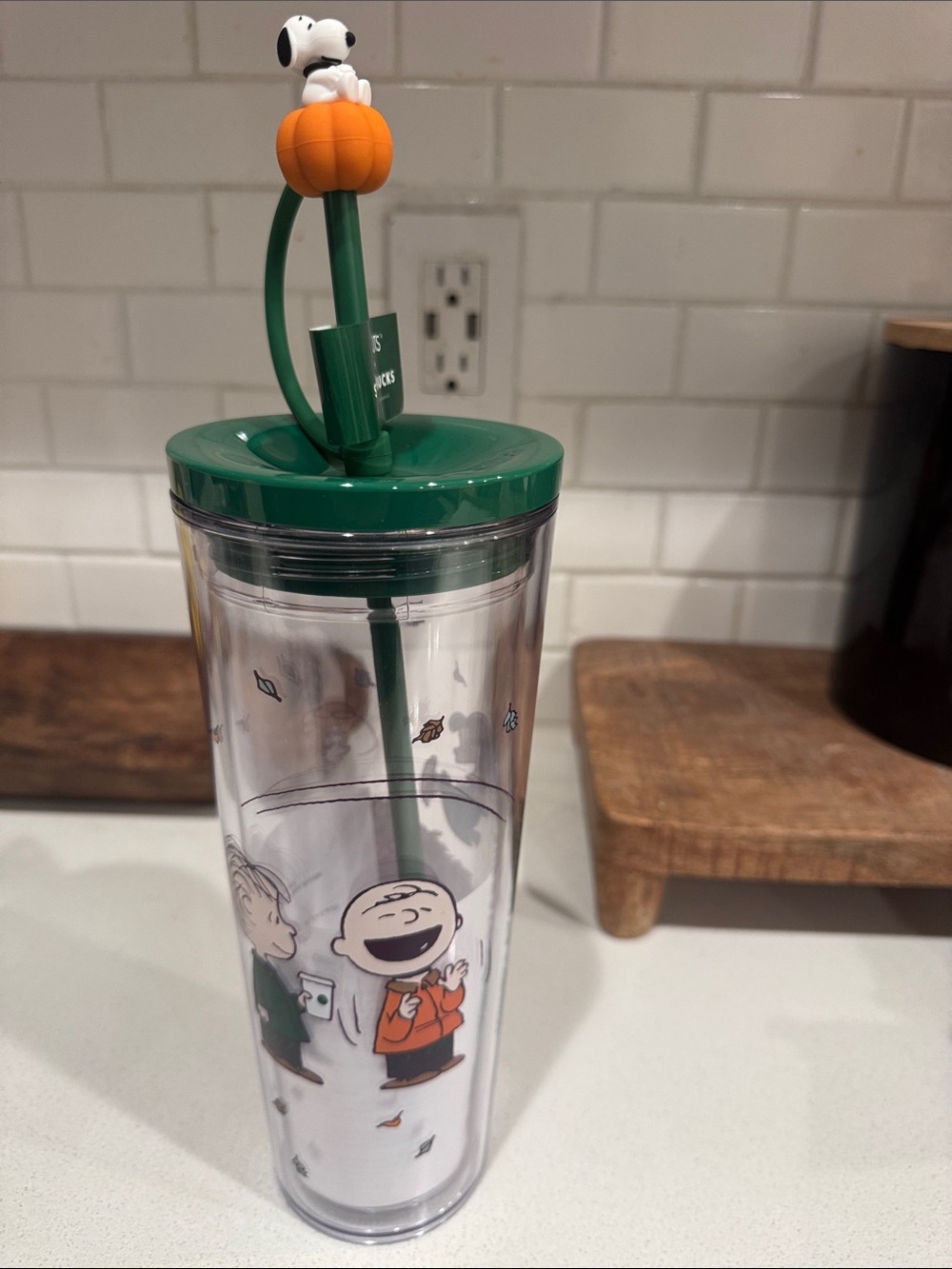 Starbucks peanuts collection plastic tumbler 25 oz new